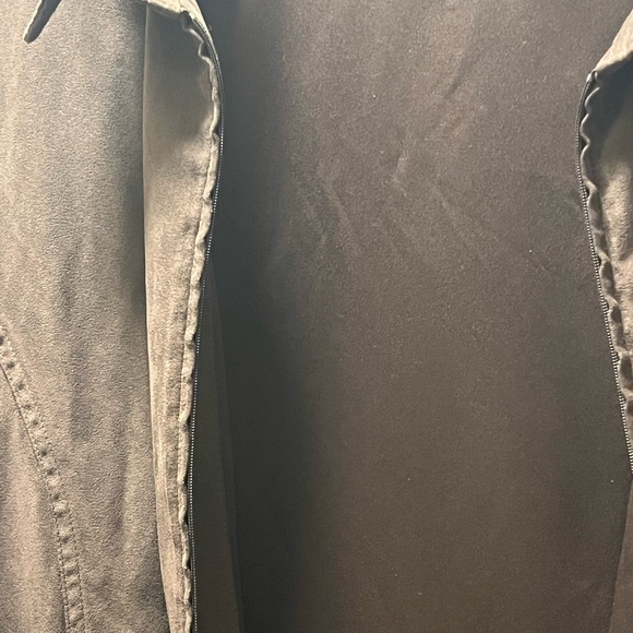 Sonoma Smart Casual Versatile Full Zip Over-Shirt, Woman's Sz 2X, Faux Suede - Picture 4 of 7